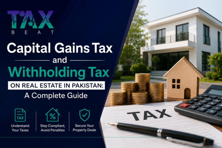 Capital Gains Tax and Withholding Tax on Real Estate in Pakistan: A Complete Guide