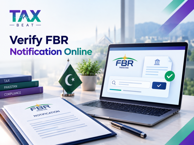 How to Check and Verify an FBR Notification Online | TaxBeat